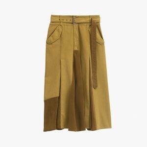 ZARA Midi Khaki  skirt